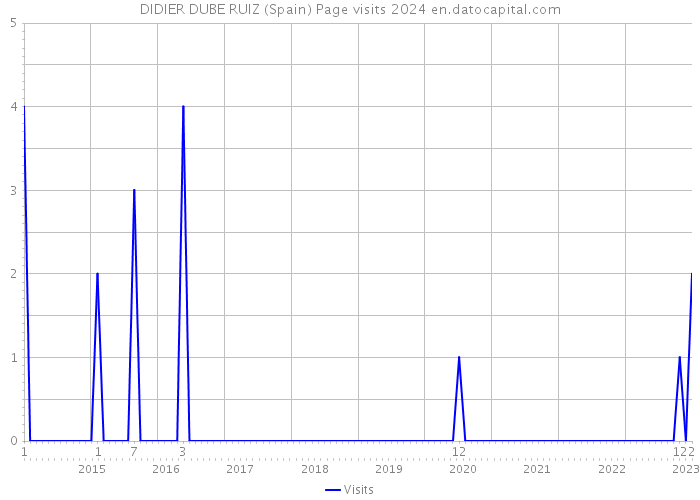 DIDIER DUBE RUIZ (Spain) Page visits 2024 