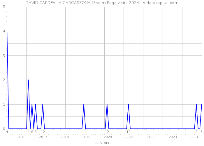DAVID CAPDEVILA CARCASSONA (Spain) Page visits 2024 