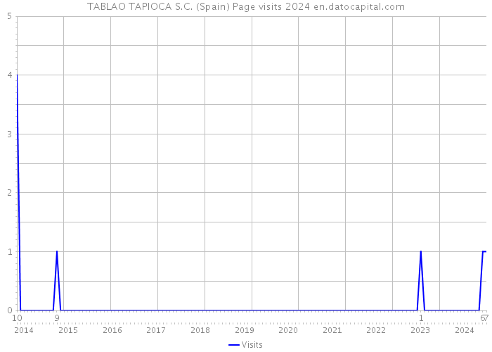 TABLAO TAPIOCA S.C. (Spain) Page visits 2024 