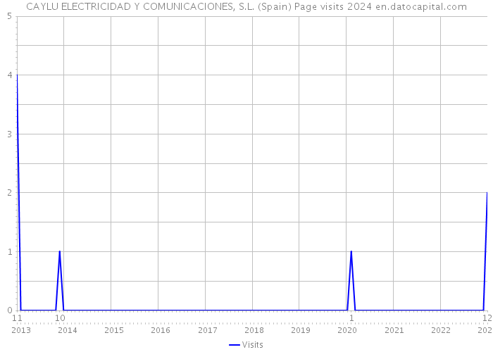 CAYLU ELECTRICIDAD Y COMUNICACIONES, S.L. (Spain) Page visits 2024 