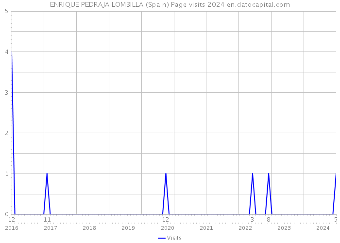 ENRIQUE PEDRAJA LOMBILLA (Spain) Page visits 2024 