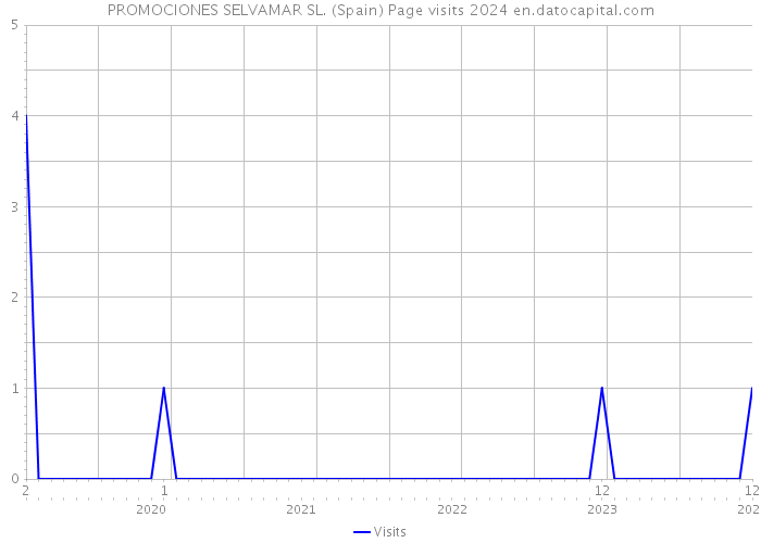 PROMOCIONES SELVAMAR SL. (Spain) Page visits 2024 
