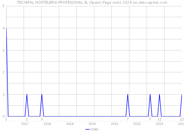 TECNIPAL HOSTELERIA PROFESIONAL SL (Spain) Page visits 2024 