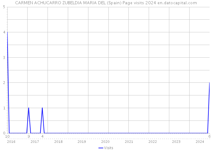 CARMEN ACHUCARRO ZUBELDIA MARIA DEL (Spain) Page visits 2024 