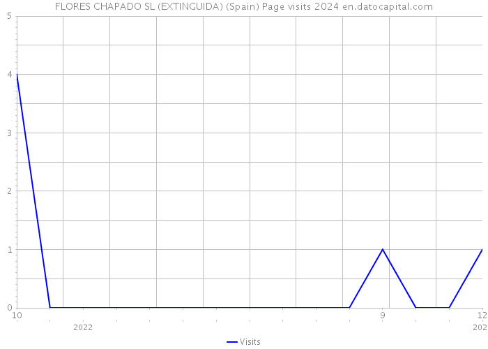 FLORES CHAPADO SL (EXTINGUIDA) (Spain) Page visits 2024 