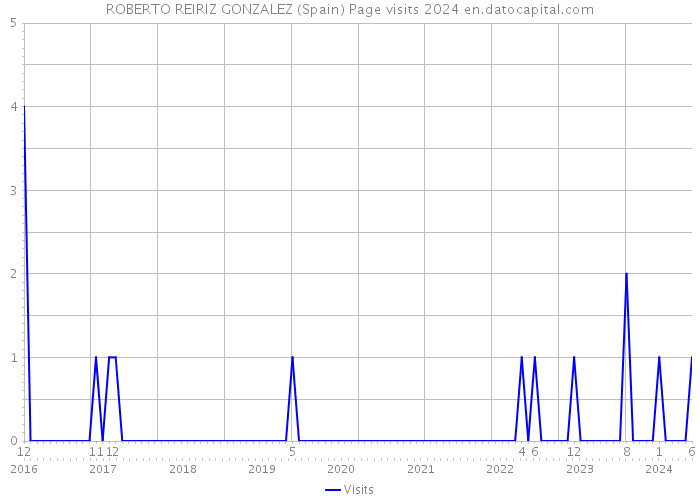 ROBERTO REIRIZ GONZALEZ (Spain) Page visits 2024 