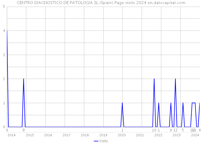 CENTRO DIAGNOSTICO DE PATOLOGIA SL (Spain) Page visits 2024 