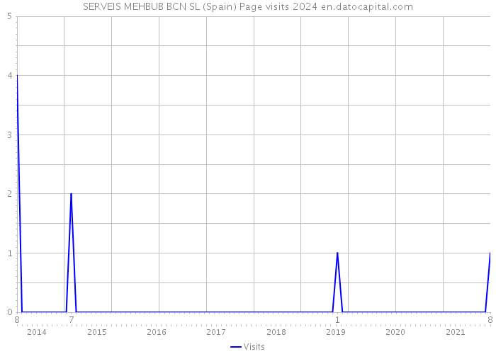 SERVEIS MEHBUB BCN SL (Spain) Page visits 2024 