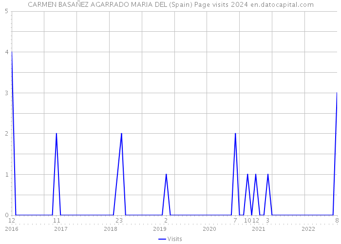 CARMEN BASAÑEZ AGARRADO MARIA DEL (Spain) Page visits 2024 