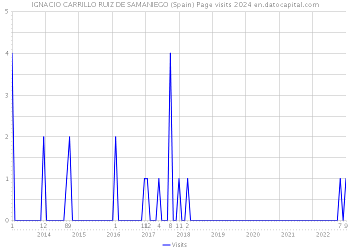 IGNACIO CARRILLO RUIZ DE SAMANIEGO (Spain) Page visits 2024 