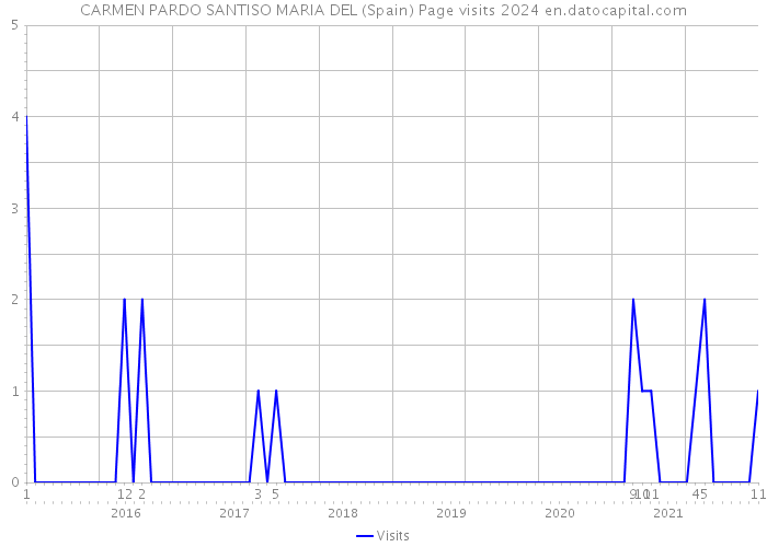 CARMEN PARDO SANTISO MARIA DEL (Spain) Page visits 2024 