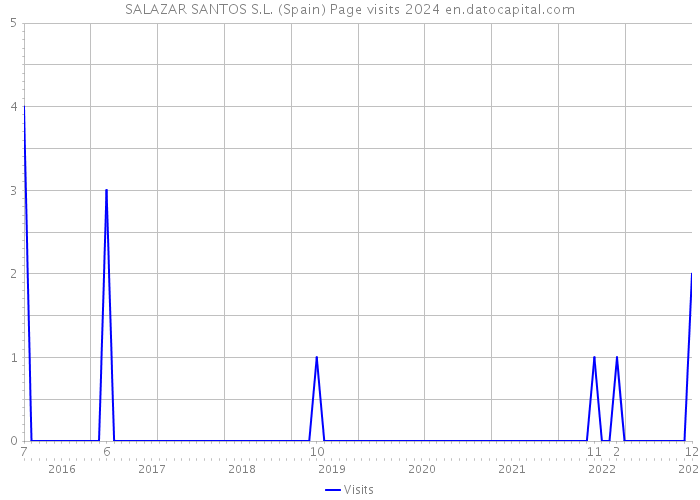 SALAZAR SANTOS S.L. (Spain) Page visits 2024 