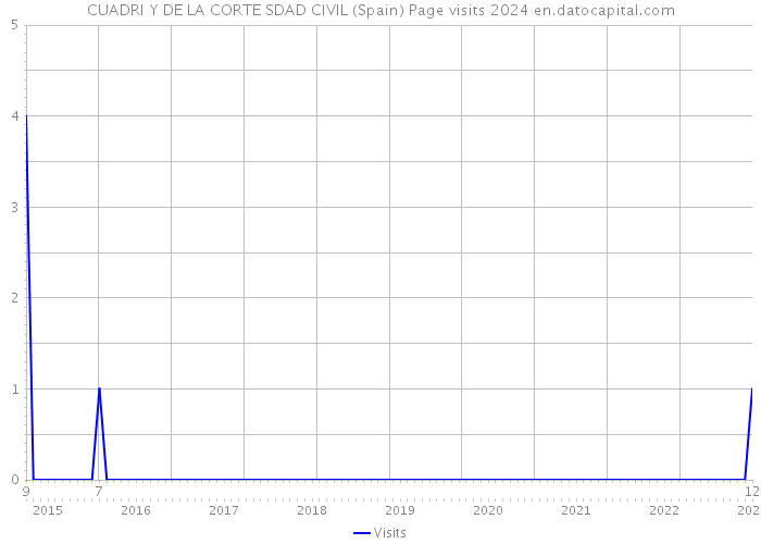 CUADRI Y DE LA CORTE SDAD CIVIL (Spain) Page visits 2024 