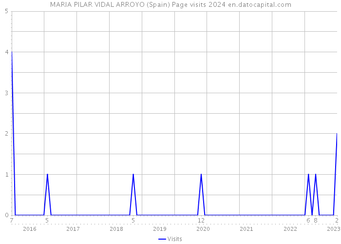 MARIA PILAR VIDAL ARROYO (Spain) Page visits 2024 