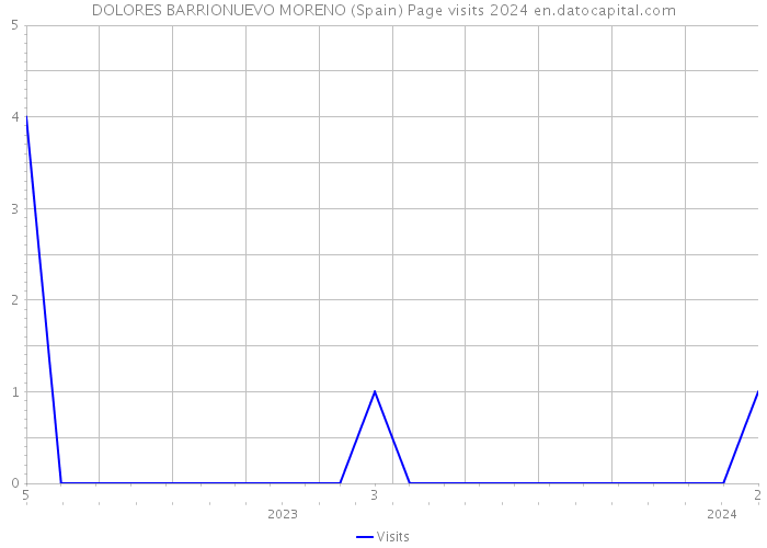 DOLORES BARRIONUEVO MORENO (Spain) Page visits 2024 