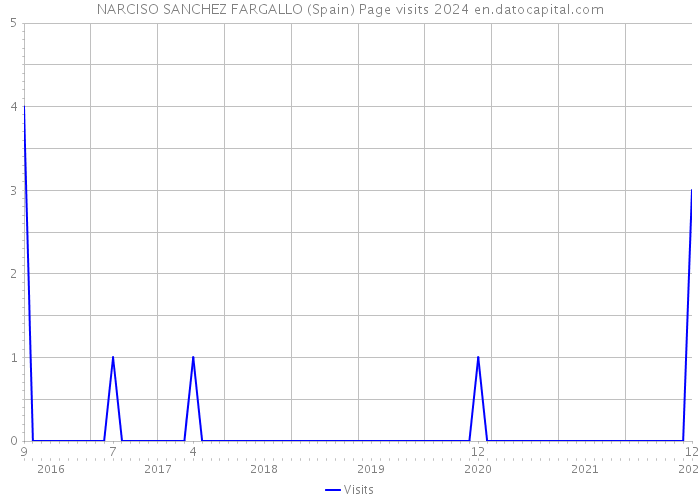 NARCISO SANCHEZ FARGALLO (Spain) Page visits 2024 