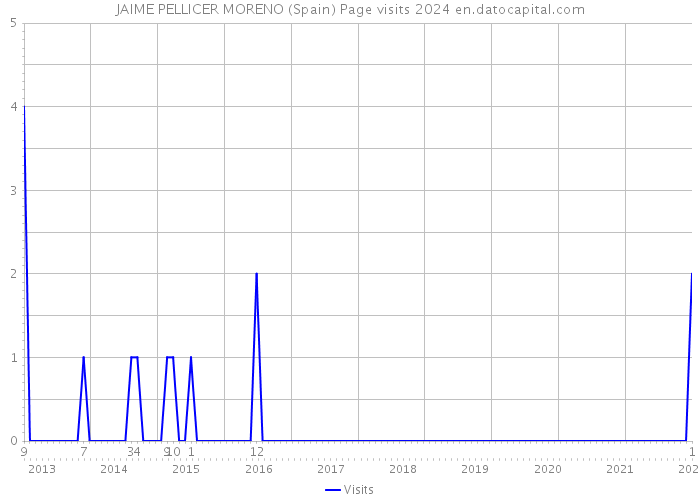 JAIME PELLICER MORENO (Spain) Page visits 2024 