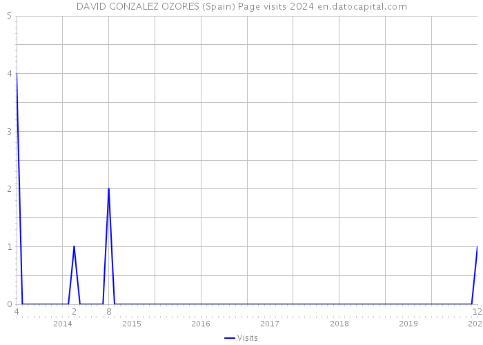 DAVID GONZALEZ OZORES (Spain) Page visits 2024 