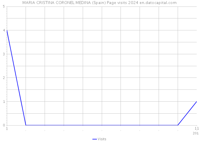 MARIA CRISTINA CORONEL MEDINA (Spain) Page visits 2024 