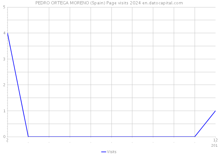 PEDRO ORTEGA MORENO (Spain) Page visits 2024 