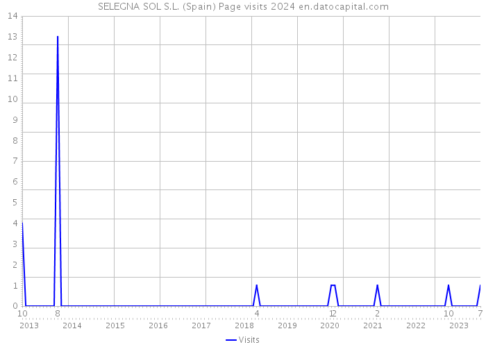 SELEGNA SOL S.L. (Spain) Page visits 2024 