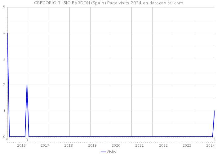 GREGORIO RUBIO BARDON (Spain) Page visits 2024 