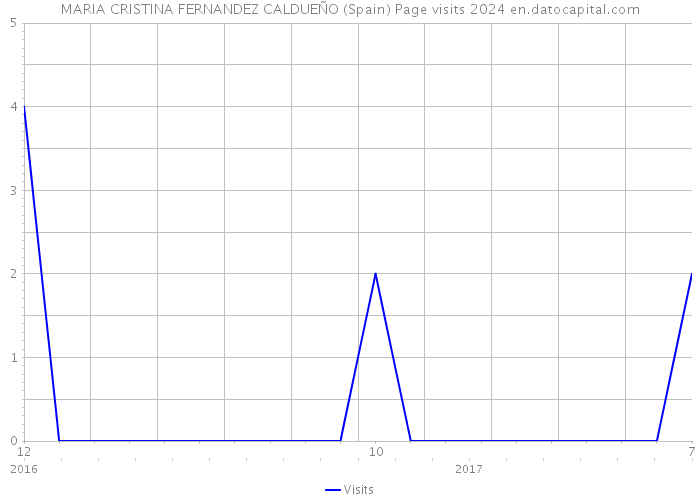 MARIA CRISTINA FERNANDEZ CALDUEÑO (Spain) Page visits 2024 