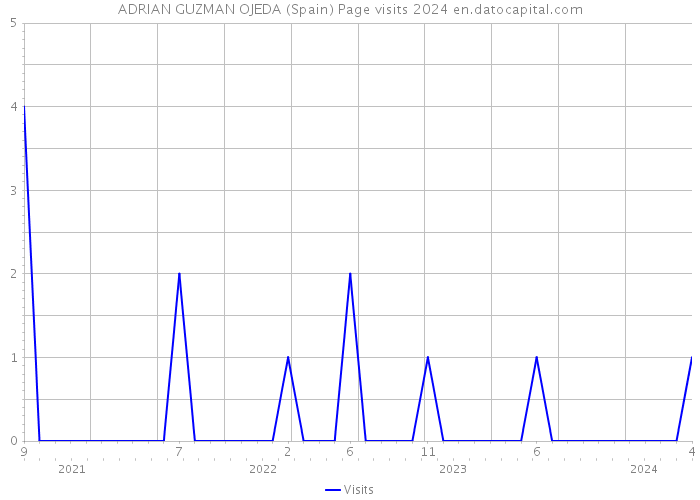 ADRIAN GUZMAN OJEDA (Spain) Page visits 2024 
