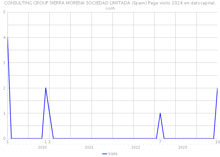 CONSULTING GROUP SIERRA MORENA SOCIEDAD LIMITADA (Spain) Page visits 2024 