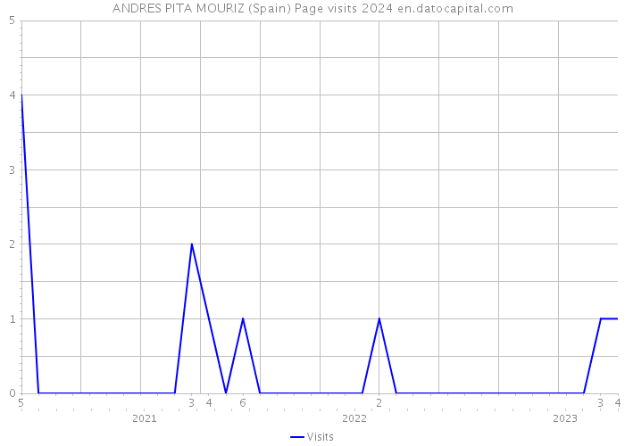 ANDRES PITA MOURIZ (Spain) Page visits 2024 