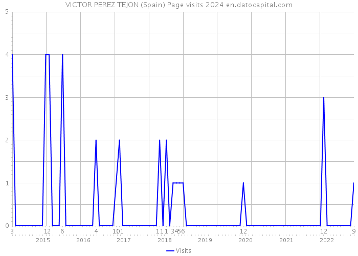 VICTOR PEREZ TEJON (Spain) Page visits 2024 