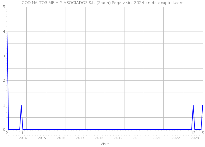 CODINA TORIMBIA Y ASOCIADOS S.L. (Spain) Page visits 2024 