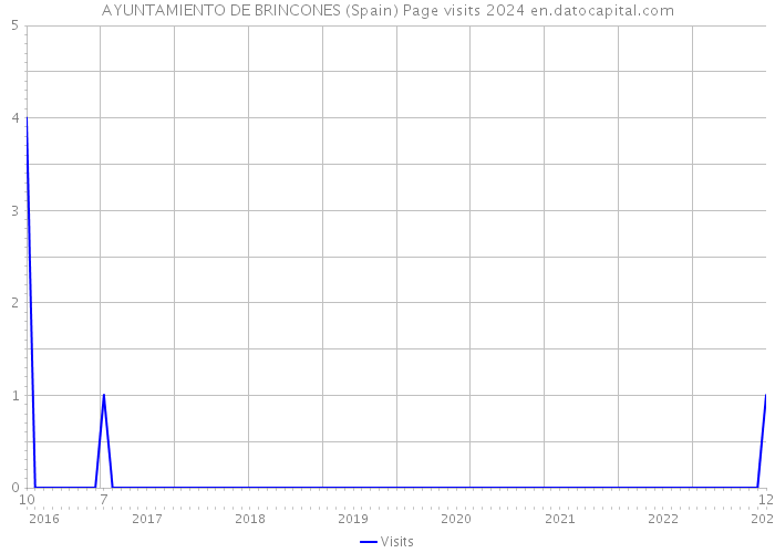 AYUNTAMIENTO DE BRINCONES (Spain) Page visits 2024 