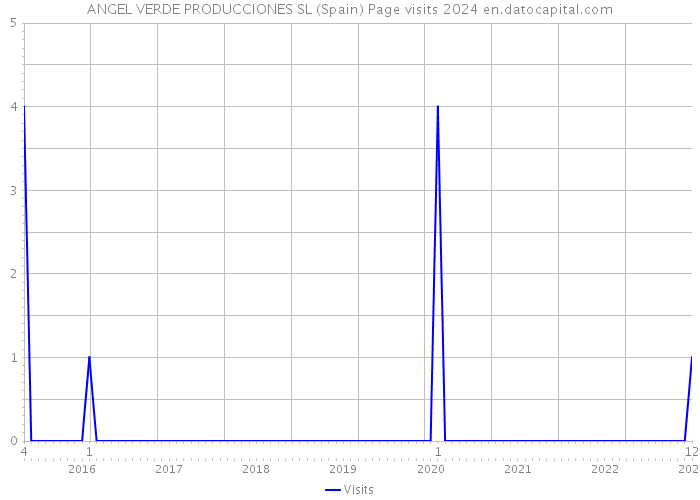 ANGEL VERDE PRODUCCIONES SL (Spain) Page visits 2024 