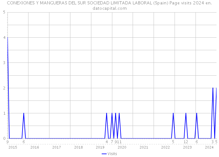 CONEXIONES Y MANGUERAS DEL SUR SOCIEDAD LIMITADA LABORAL (Spain) Page visits 2024 