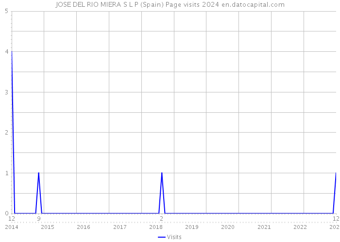 JOSE DEL RIO MIERA S L P (Spain) Page visits 2024 