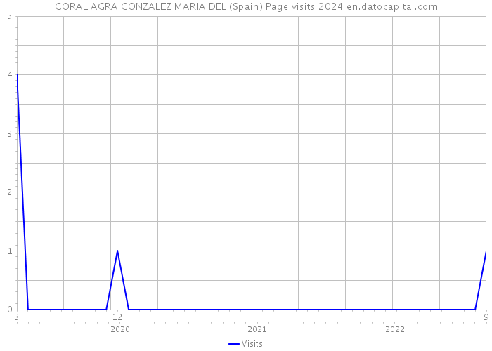 CORAL AGRA GONZALEZ MARIA DEL (Spain) Page visits 2024 