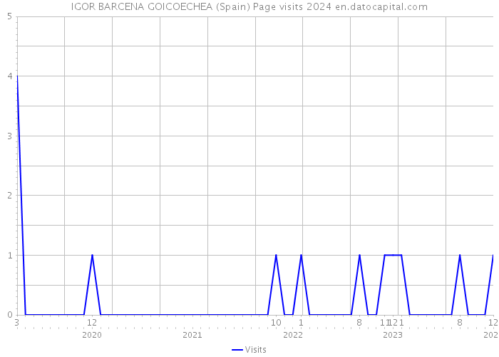IGOR BARCENA GOICOECHEA (Spain) Page visits 2024 