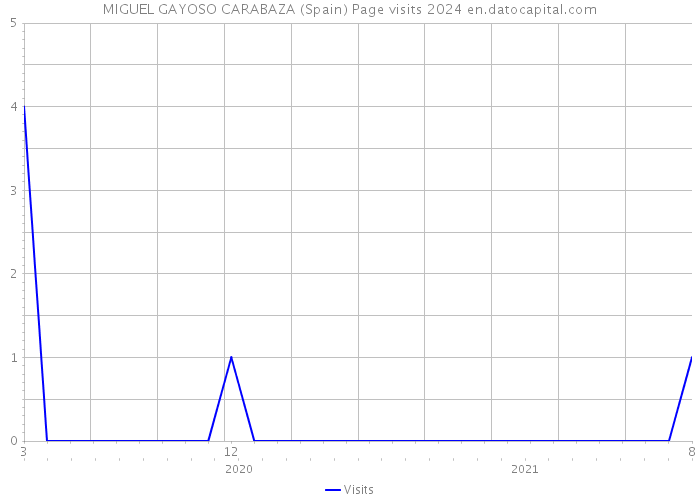 MIGUEL GAYOSO CARABAZA (Spain) Page visits 2024 