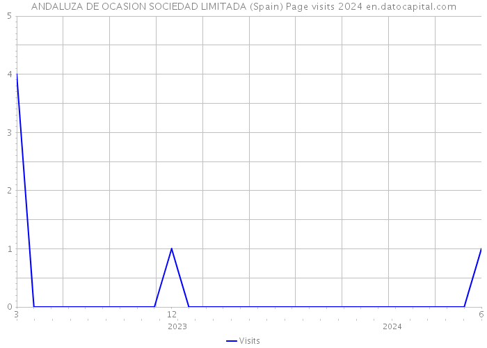ANDALUZA DE OCASION SOCIEDAD LIMITADA (Spain) Page visits 2024 