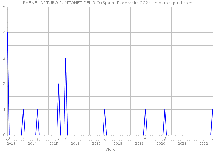 RAFAEL ARTURO PUNTONET DEL RIO (Spain) Page visits 2024 