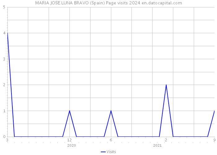 MARIA JOSE LUNA BRAVO (Spain) Page visits 2024 