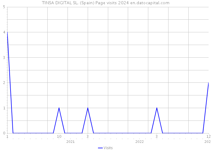 TINSA DIGITAL SL. (Spain) Page visits 2024 