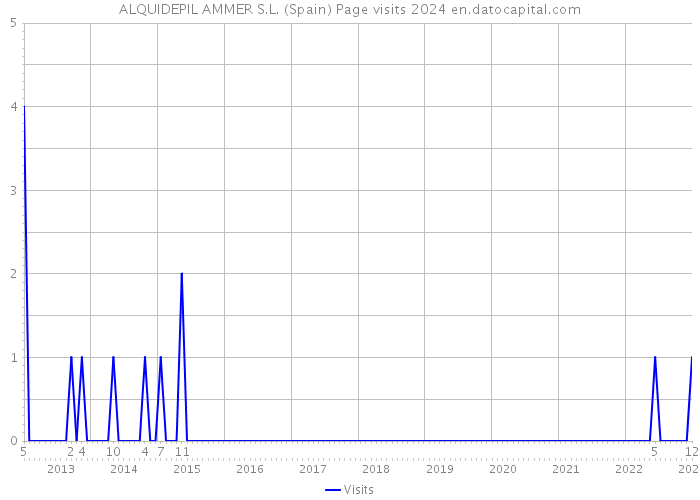 ALQUIDEPIL AMMER S.L. (Spain) Page visits 2024 