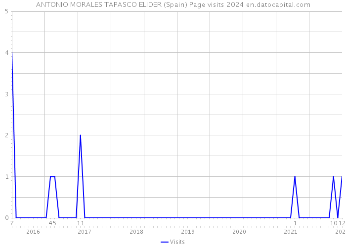 ANTONIO MORALES TAPASCO ELIDER (Spain) Page visits 2024 