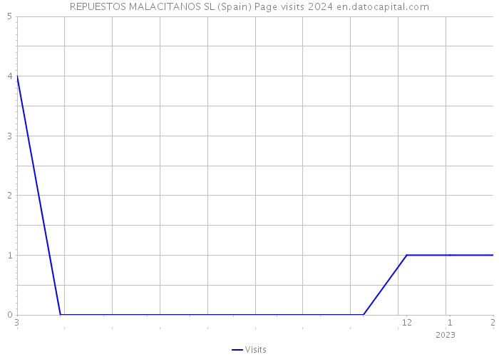 REPUESTOS MALACITANOS SL (Spain) Page visits 2024 