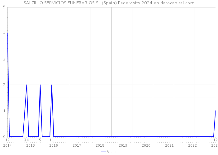 SALZILLO SERVICIOS FUNERARIOS SL (Spain) Page visits 2024 