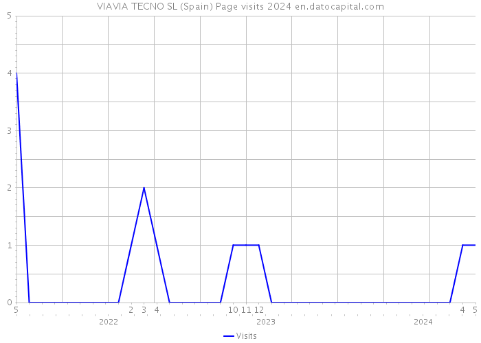 VIAVIA TECNO SL (Spain) Page visits 2024 