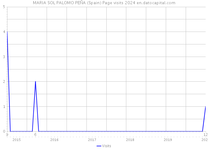 MARIA SOL PALOMO PEÑA (Spain) Page visits 2024 