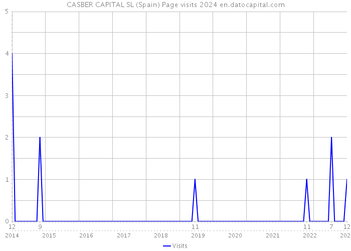 CASBER CAPITAL SL (Spain) Page visits 2024 